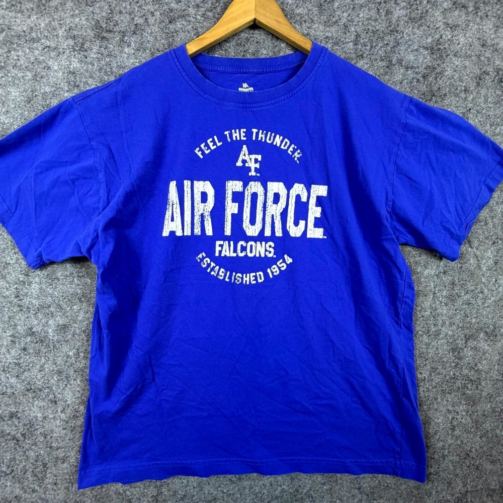 Air Force Falcons T-Shirt Mens XL 46/48 Blue Knights Apparel NCAA Basketball